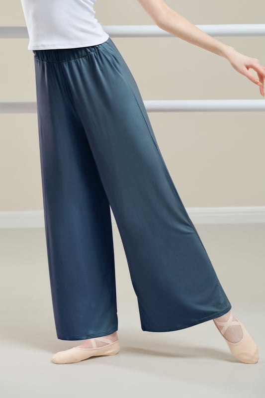 Felnőtt nőknek szóló modern tánc nadrágok — egyenes, széles szárú, modal anyagú (93% modal), balett számára