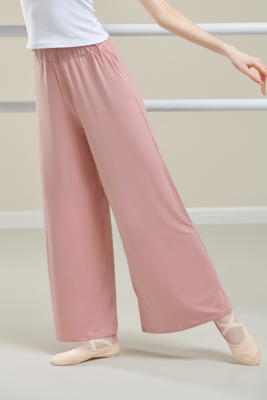 Felnőtt nőknek szóló modern tánc nadrágok — egyenes, széles szárú, modal anyagú (93% modal), balett számára