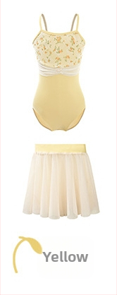 Detské baletné šaty jedného kusu, nylon/spandex 75/25, plisované a mäkká sieťovinová látka, pre deti 3–8 rokov, leto