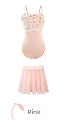 Detské baletné šaty jedného kusu, nylon/spandex 75/25, plisované a mäkká sieťovinová látka, pre deti 3–8 rokov, leto