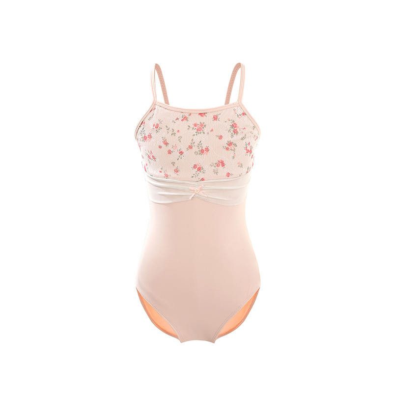 Detské baletné šaty jedného kusu, nylon/spandex 75/25, plisované a mäkká sieťovinová látka, pre deti 3–8 rokov, leto