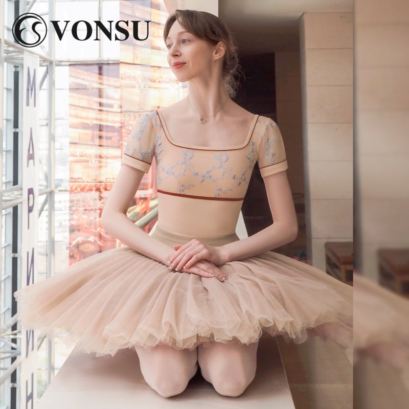Női balett-edzés overál, pamut 25% spandex, belső nylon bélés