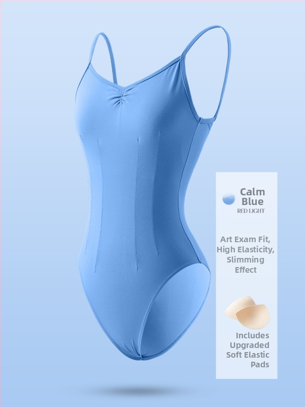 Felnőtt nőknek készült balett vállpántos body – 87% nylon / 13% spandex, minden évszakban viselhető táncruha