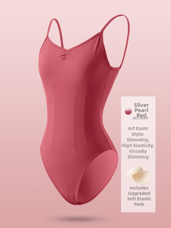 Felnőtt nőknek készült balett vállpántos body – 87% nylon / 13% spandex, minden évszakban viselhető táncruha