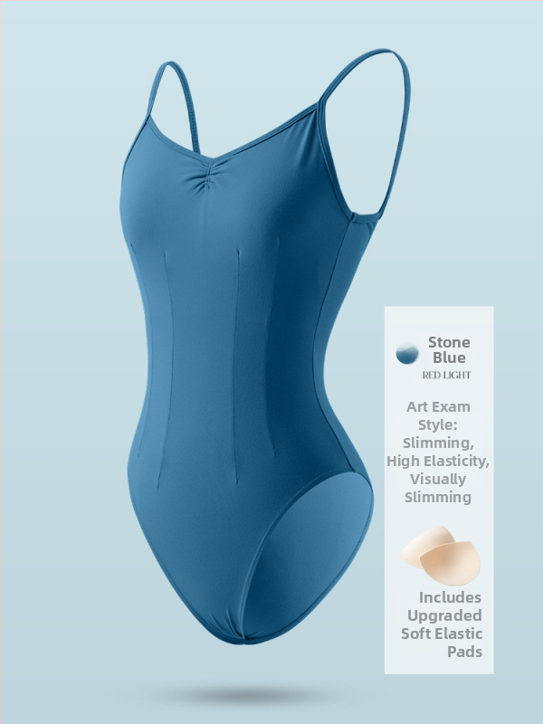 Felnőtt nőknek készült balett vállpántos body – 87% nylon / 13% spandex, minden évszakban viselhető táncruha