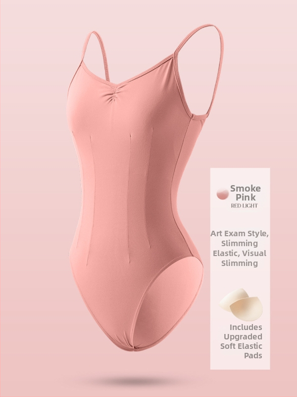 Felnőtt nőknek készült balett vállpántos body – 87% nylon / 13% spandex, minden évszakban viselhető táncruha