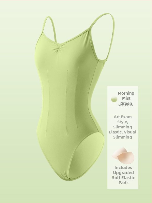 Felnőtt nőknek készült balett vállpántos body – 87% nylon / 13% spandex, minden évszakban viselhető táncruha