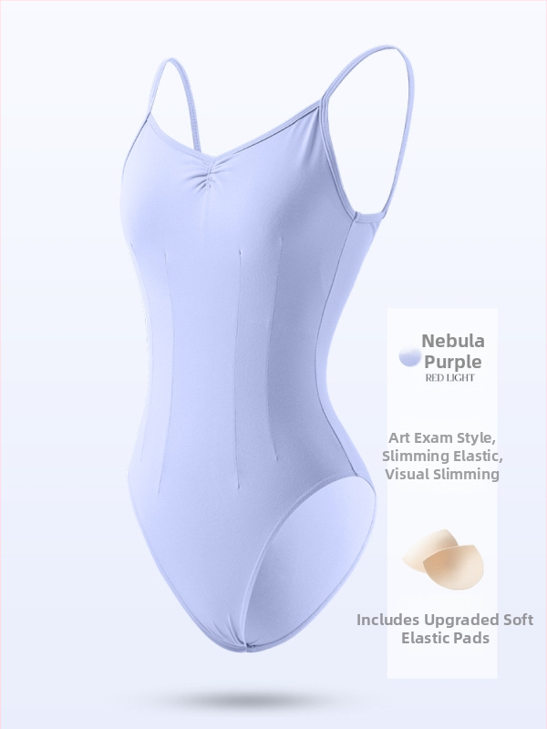 Felnőtt nőknek készült balett vállpántos body – 87% nylon / 13% spandex, minden évszakban viselhető táncruha