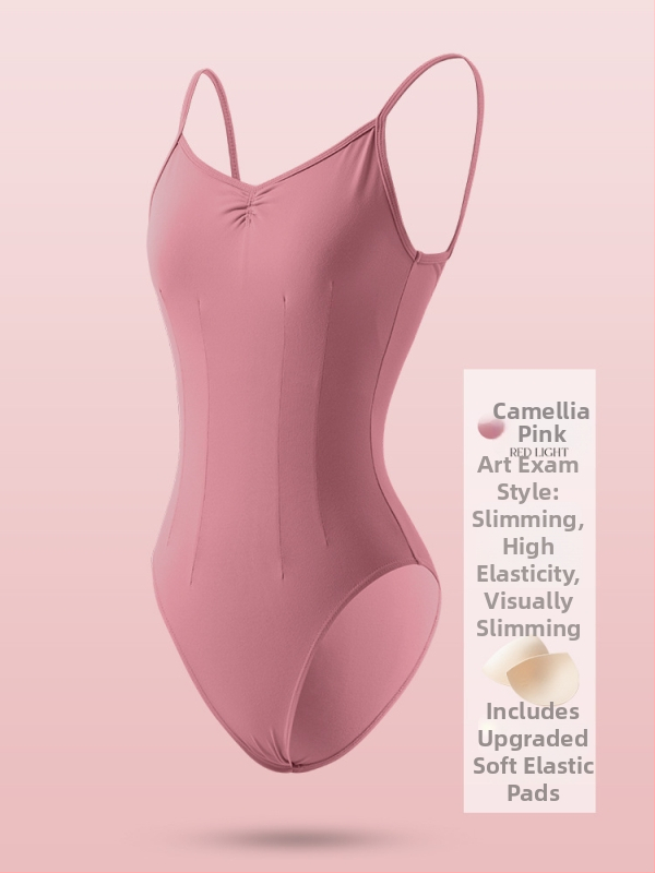 Felnőtt nőknek készült balett vállpántos body – 87% nylon / 13% spandex, minden évszakban viselhető táncruha