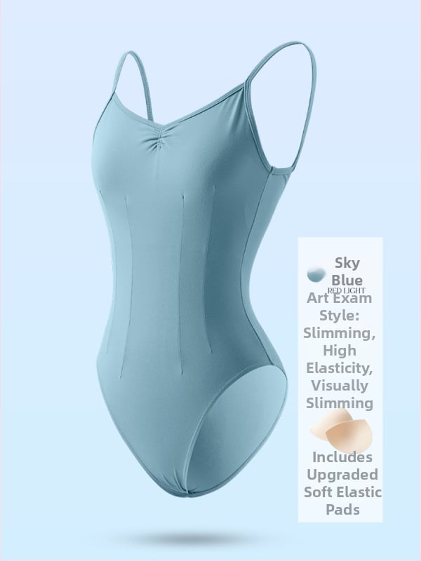 Felnőtt nőknek készült balett vállpántos body – 87% nylon / 13% spandex, minden évszakban viselhető táncruha