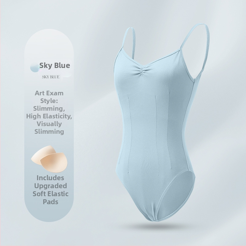 Felnőtt nőknek készült balett vállpántos body – 87% nylon / 13% spandex, minden évszakban viselhető táncruha