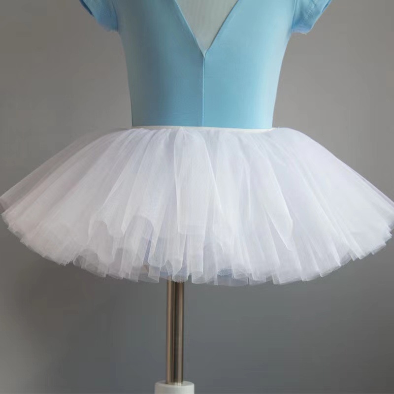 Négy rétegű tüll balett szoknya táncra, hercegnő stílus, 95% spandex, 3-8 éves gyerekeknek.