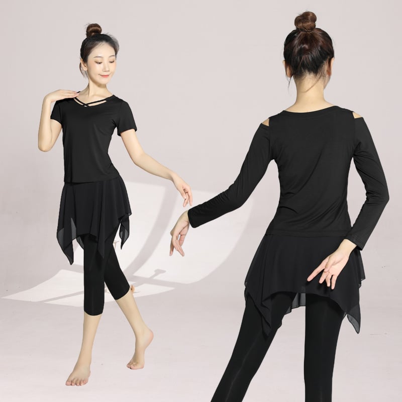 Женски комплект за съвременен танц – топ и тренировъчен костюм, Modal плат 95%, подплата Modal 95%, подходящ за сценични изпълнения