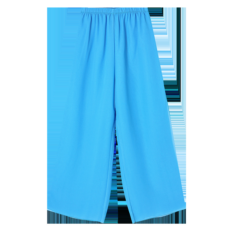 Etno táncruha Yangge számára, nőknek; felső rész: pamut + chiffon; alsó rész: chiffon; 50% réz-ammonia rost