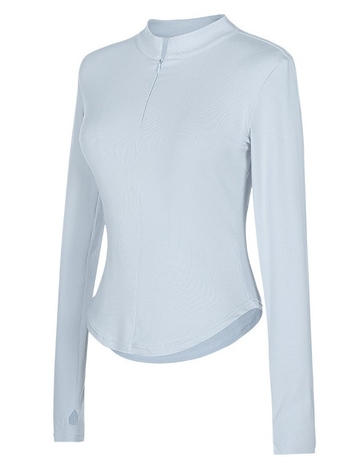 Modern táncgyakorló kabát cipzárral és álló gallérral, hosszú ujjú, felnőtt nőknek — külső: 92% pamut; bélés: pamut 8% elasztán