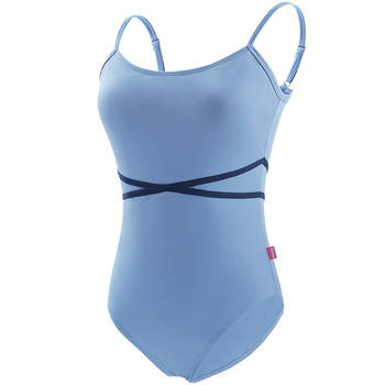 Ženski moderni plesni jumpsuit s trakama i preklopom struka, najlon tkanina, ljeto, balet i etnički ples
