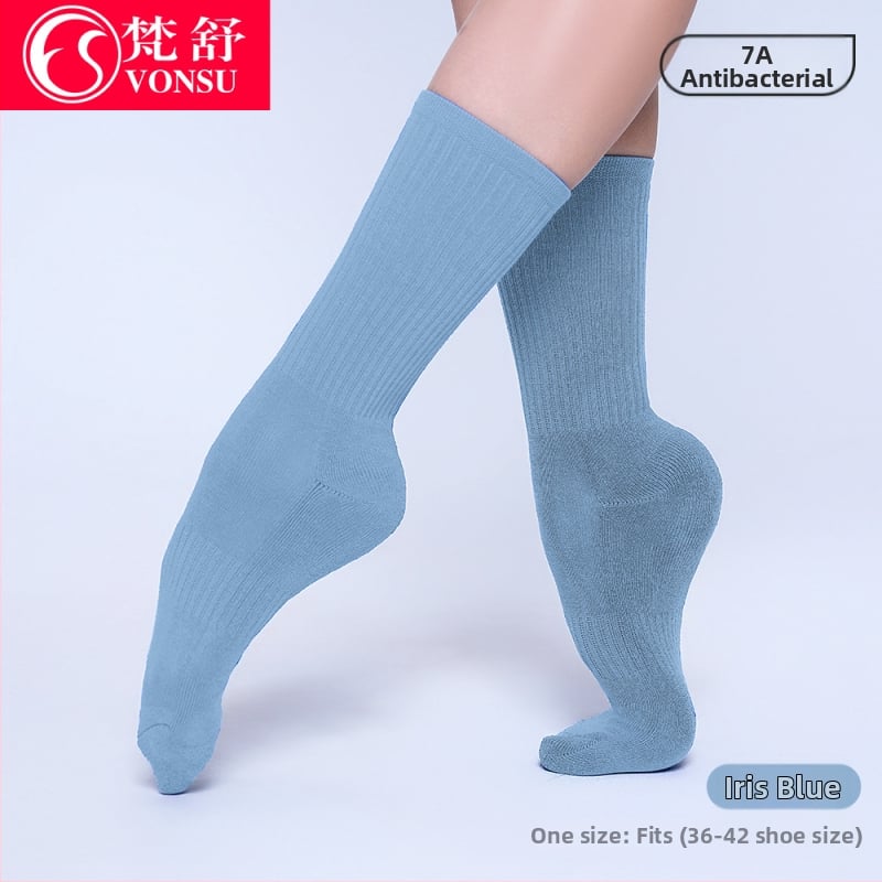 Șosete de dans pentru balet modern și clasic — antiderapante, lungime medie, unisex, îngroșate pentru antrenament