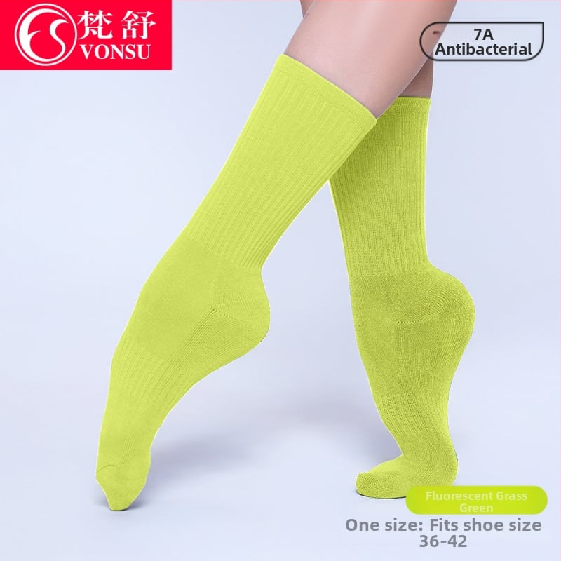 Șosete de dans pentru balet modern și clasic — antiderapante, lungime medie, unisex, îngroșate pentru antrenament