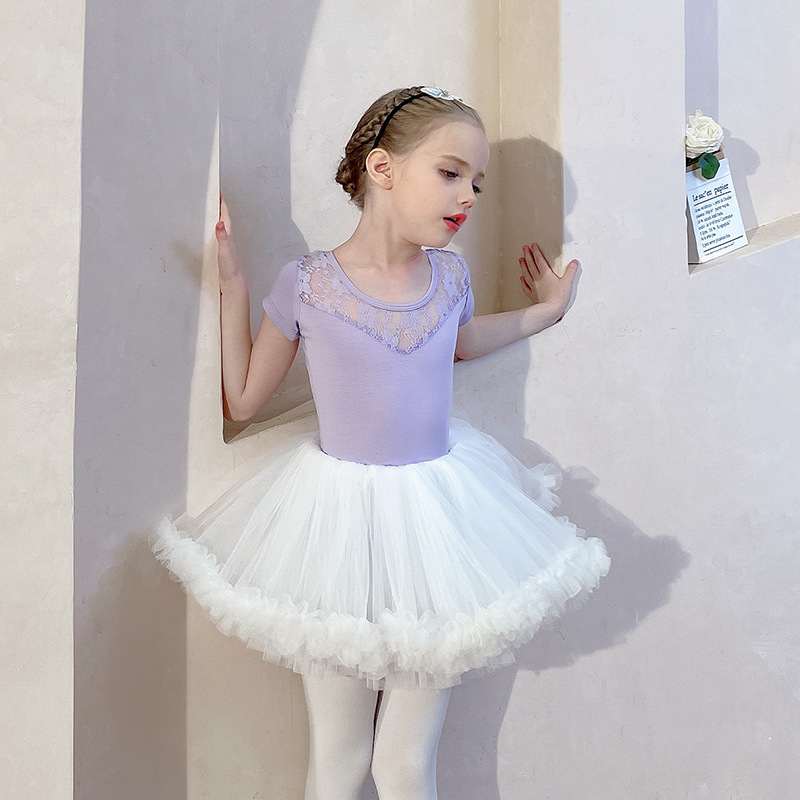 Детски балетен костюм за тренировки, памук 95%, за момичета 3–8 г., стил корейски, марка Bina poem