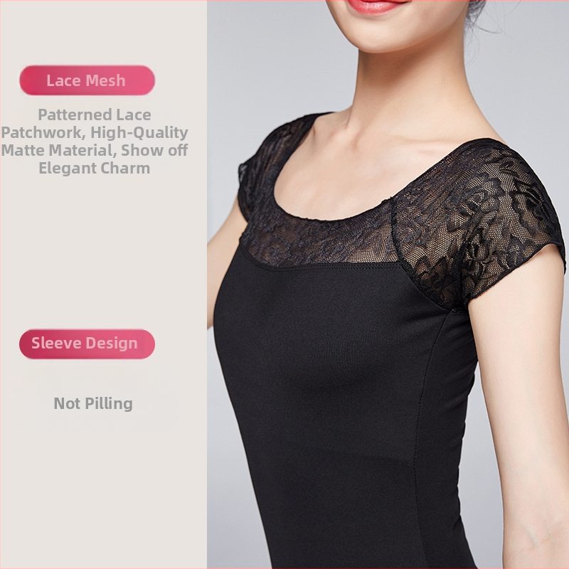 Jednodielne nylonové baletné oblečenie pre dospelé ženy – oblečenie na baletný tréning, leto