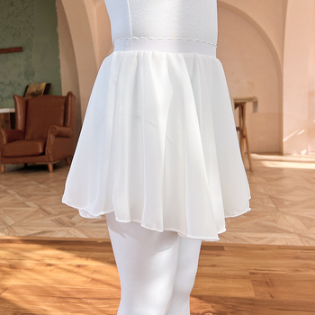 Fustă de balet pentru copii, din nylon, talie cu șnur, stil coreean, pentru copii 3–8 ani