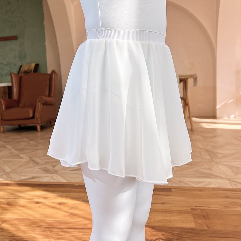 Fustă de balet pentru copii, din nylon, talie cu șnur, stil coreean, pentru copii 3–8 ani