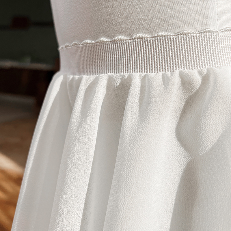 Fustă de balet pentru copii, din nylon, talie cu șnur, stil coreean, pentru copii 3–8 ani