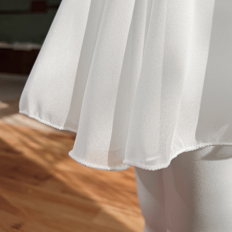 Fustă de balet pentru copii, din nylon, talie cu șnur, stil coreean, pentru copii 3–8 ani