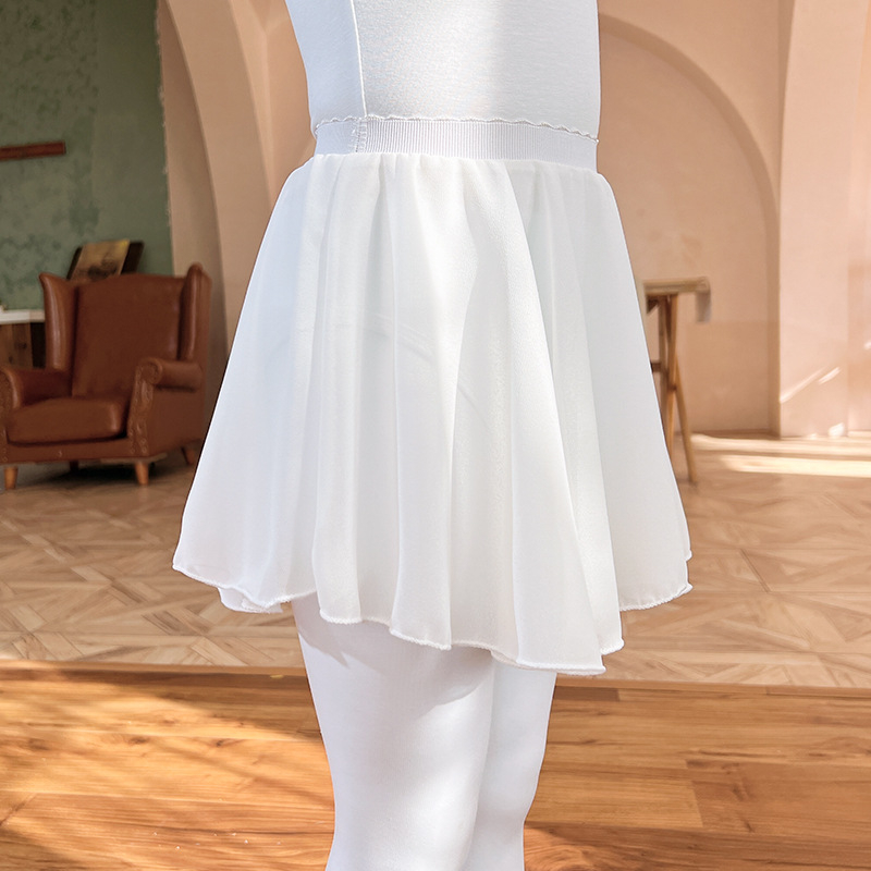 Fustă de balet pentru copii, din nylon, talie cu șnur, stil coreean, pentru copii 3–8 ani