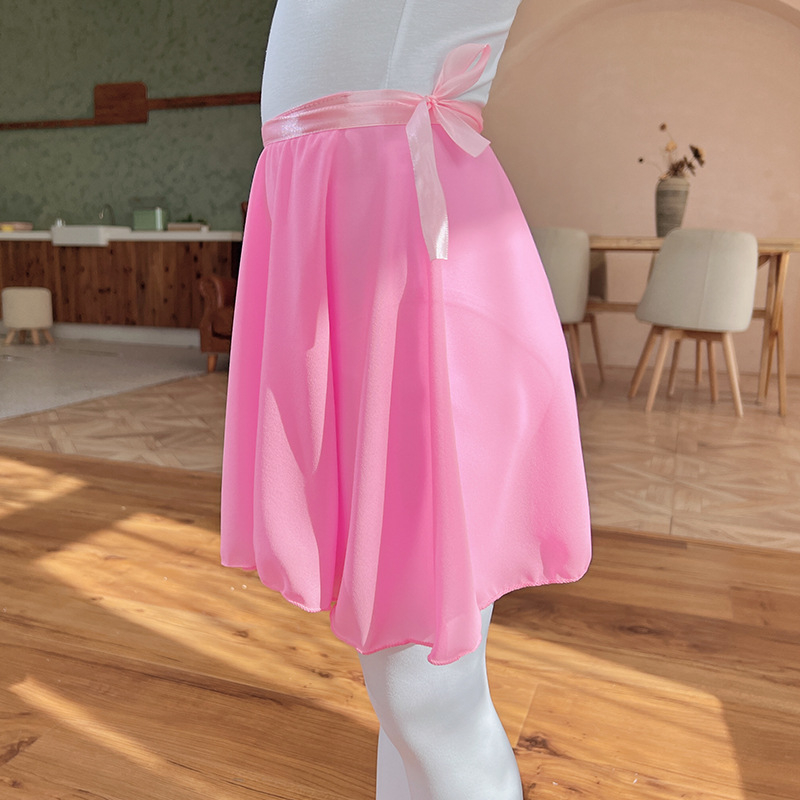 Fustă de balet pentru copii, din nylon, talie cu șnur, stil coreean, pentru copii 3–8 ani