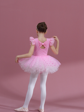 Dječja pamučna plesna haljina za vježbanje – 95% pamuk, za djevojčice, 3–8 godina, kineski ples