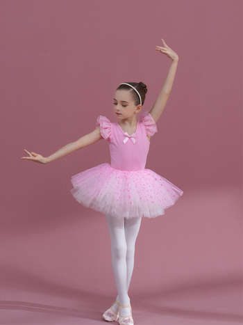 Dječja pamučna plesna haljina za vježbanje – 95% pamuk, za djevojčice, 3–8 godina, kineski ples