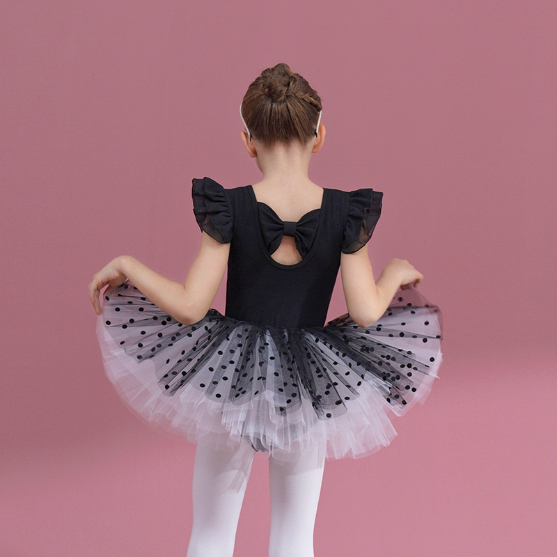 Dječja pamučna plesna haljina za vježbanje – 95% pamuk, za djevojčice, 3–8 godina, kineski ples