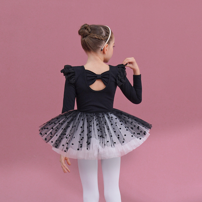 Dječja pamučna plesna haljina za vježbanje – 95% pamuk, za djevojčice, 3–8 godina, kineski ples