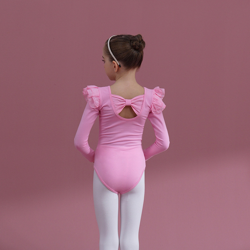 Dječja pamučna plesna haljina za vježbanje – 95% pamuk, za djevojčice, 3–8 godina, kineski ples