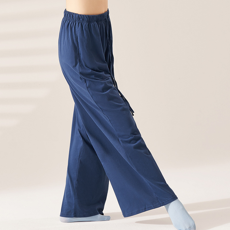 Iron Arrow Танцови панталони за възрастни жени за балет - модерен стил, висока талия, прави крачоли, памучна материя