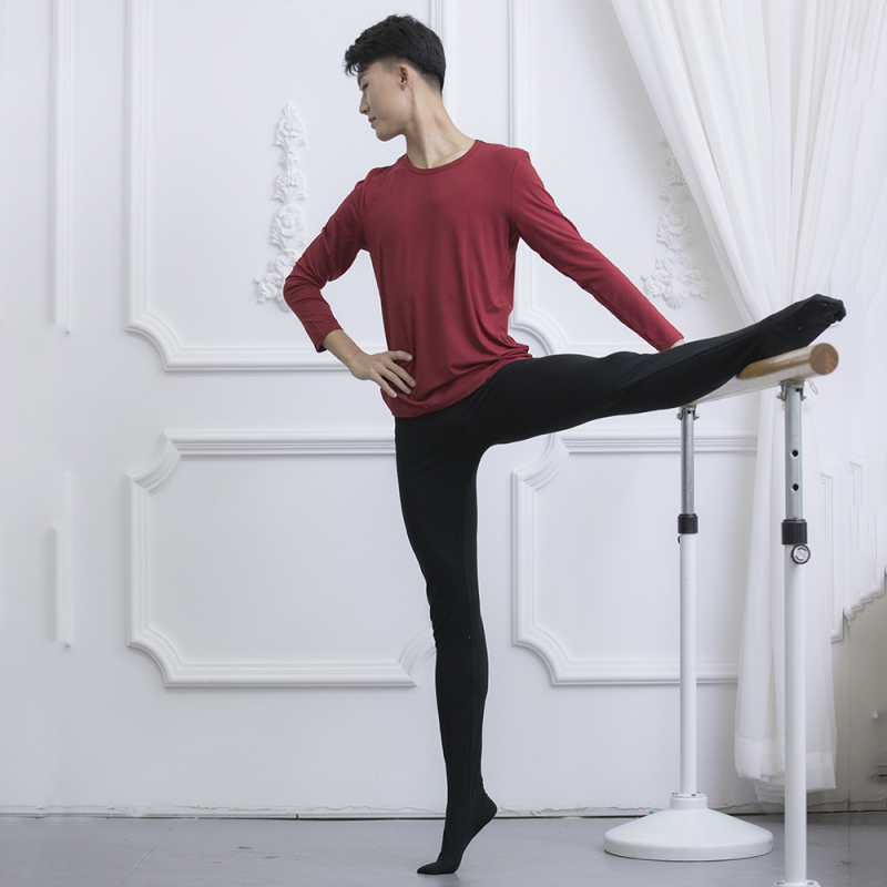 Pantaloni de antrenament pentru dans pentru bărbați, material bumbac 92%, model solid, potriviți pentru scenă, street dance, balet și dans popular