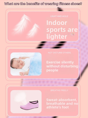 Pantofi de fitness indoor – respiranti, ușori, absorbție a șocurilor, talpă din cauciuc antiderapant, partea superioară din material elastic