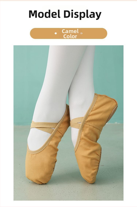 Dječje baletanke bez šnala za djevojčice - gornji dio od pamuka, potplat od kravlje kože, otporne na habanje