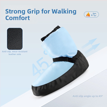 Παπούτσια χορού Siran για χειμώνα και φθινόπωρο – παχύτερη κατασκευή, PU σόλα, διαπνέονται, αδιάβροχα, ελαφριά, για μπαλέτο και σύγχρονο χορό.