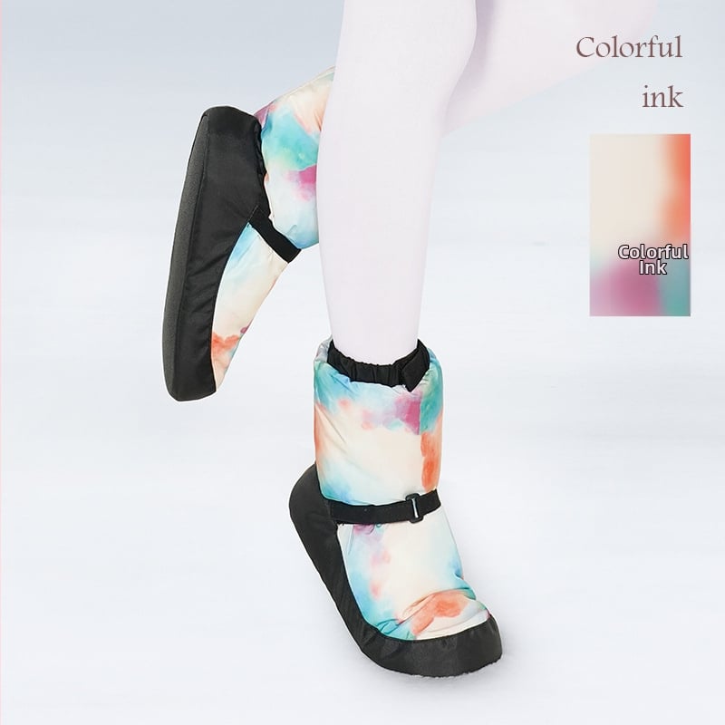 Παπούτσια χορού Siran για χειμώνα και φθινόπωρο – παχύτερη κατασκευή, PU σόλα, διαπνέονται, αδιάβροχα, ελαφριά, για μπαλέτο και σύγχρονο χορό.