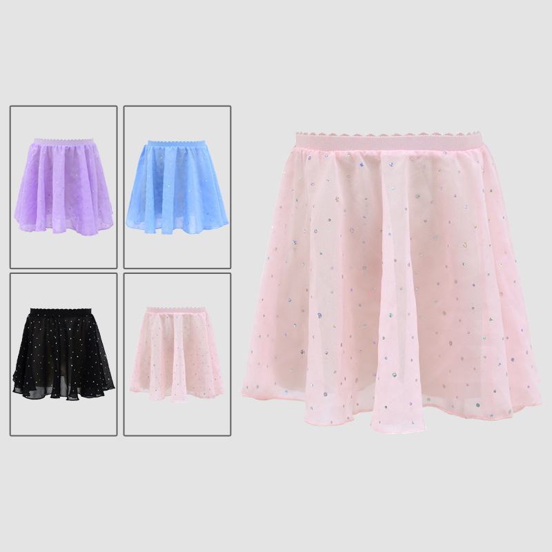 Dječja baletna suknja za trening, pamuk 93,2%, elastični pojas, ljeto