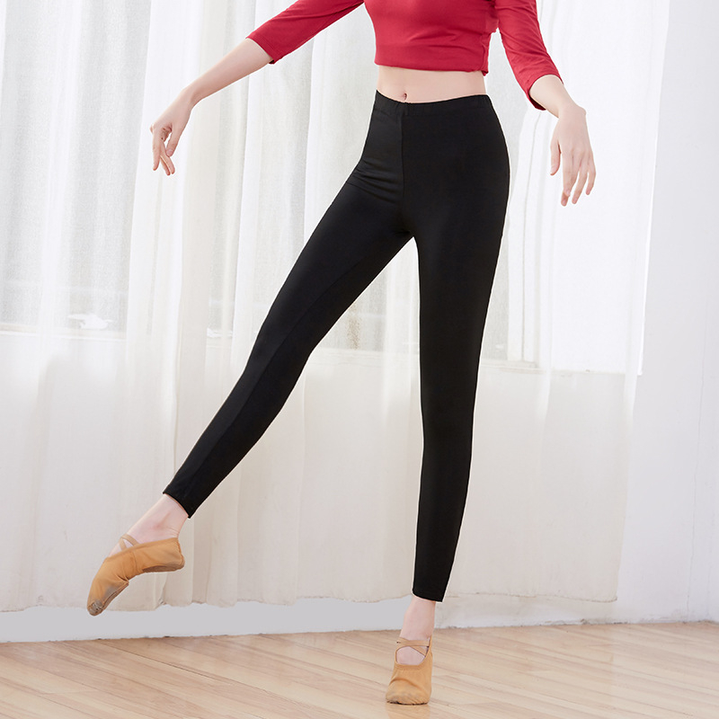 Tanečné nohavice pre ženy, jednobarevné, Modal s 92% bavlnou, pre všetky ročné obdobia