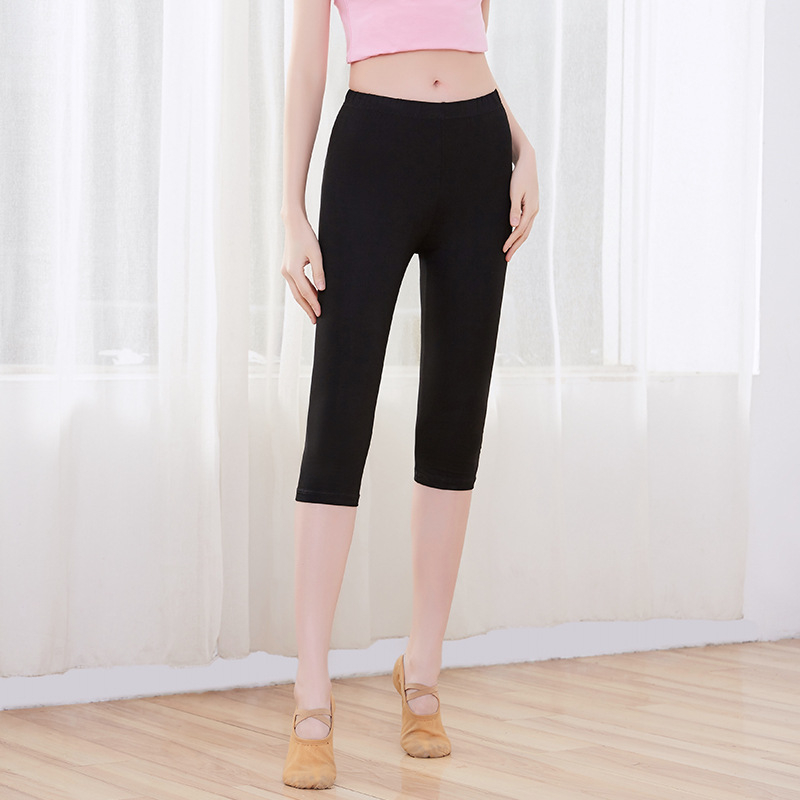 Tanečné nohavice pre ženy, jednobarevné, Modal s 92% bavlnou, pre všetky ročné obdobia