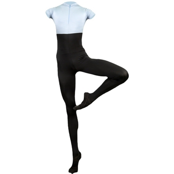 Set de îmbrăcăminte pentru balet masculin: leotard cu picioare acoperite, ciorapi și top de antrenament cu mâneci scurte pentru spectacole și antrenament. Material: amestec de nailon, 85% nailon. Potrivit pentru toate sezoanele, model monocrom