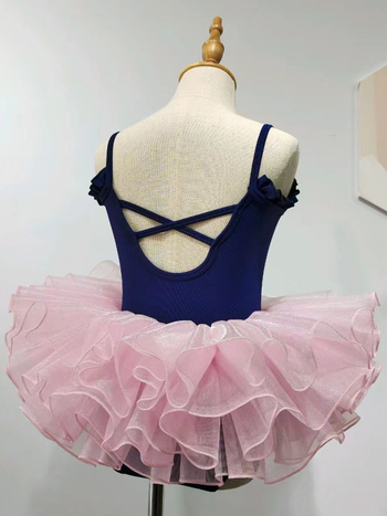 Set de dans pentru copii – costumas balet cu tutu, stil prințesă, pentru fete între 3 și 8 ani, vară 2023