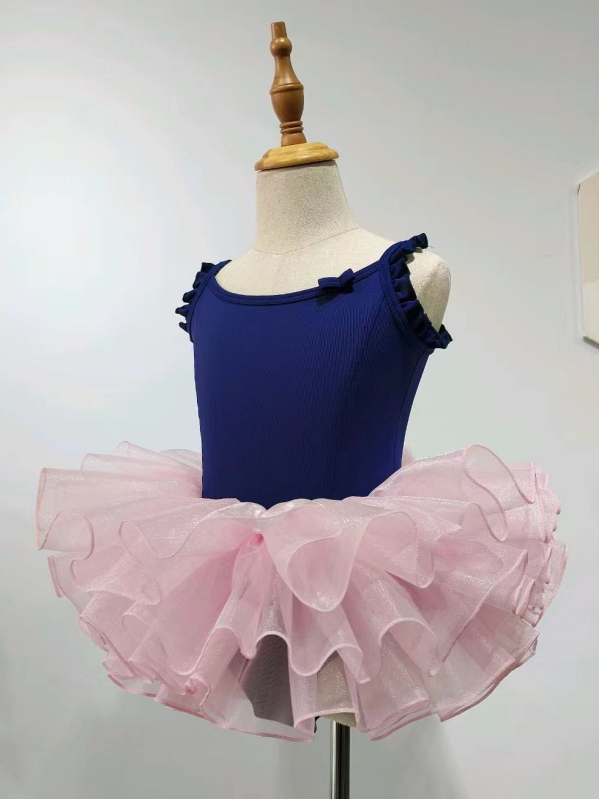 Set de dans pentru copii – costumas balet cu tutu, stil prințesă, pentru fete între 3 și 8 ani, vară 2023