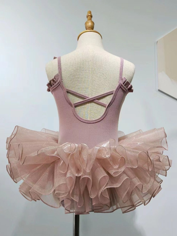 Set de dans pentru copii – costumas balet cu tutu, stil prințesă, pentru fete între 3 și 8 ani, vară 2023