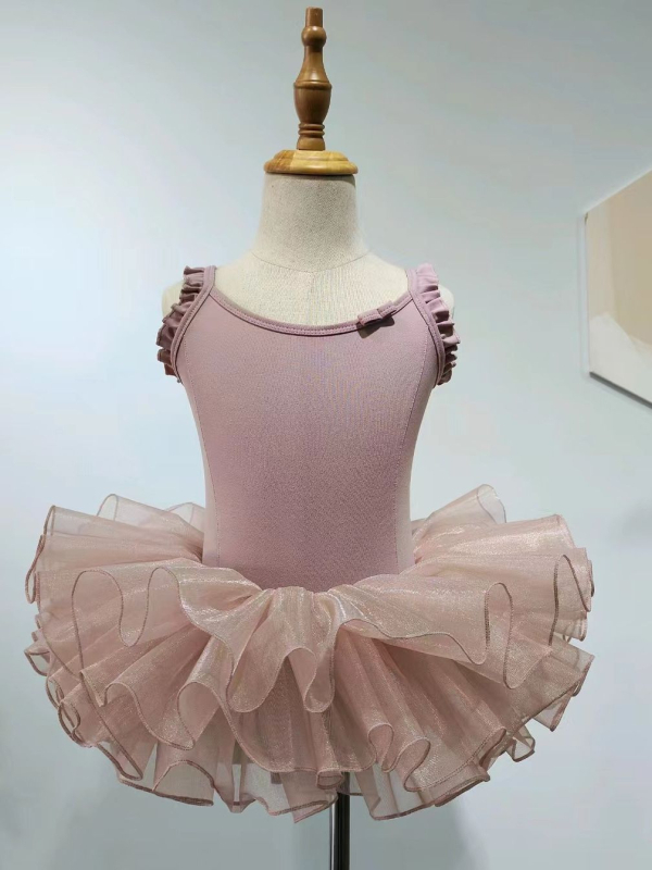 Set de dans pentru copii – costumas balet cu tutu, stil prințesă, pentru fete între 3 și 8 ani, vară 2023