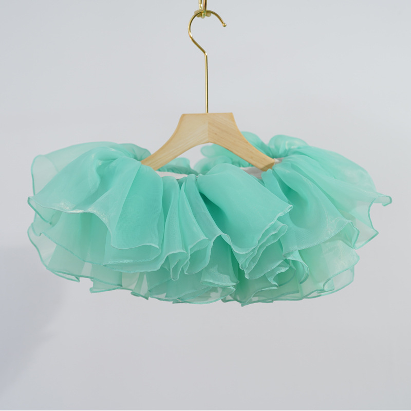 Dječja organza baletna tutu suknja, 100% poliester, mekan tretman, All-Match stil, plesna odjeća